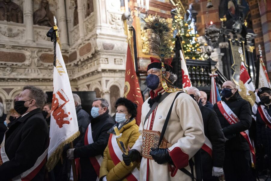 Uroczystości pogrzebowe Jacka Smagowicza. Fot. Agnieszka Masłowska (IPN)