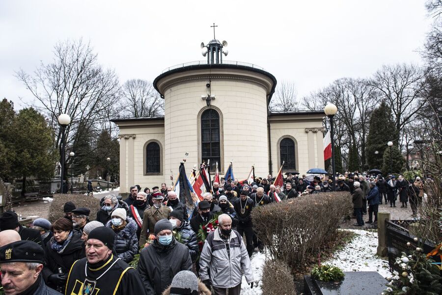 Uroczystości pogrzebowe Jacka Smagowicza. Fot. Agnieszka Masłowska (IPN)
