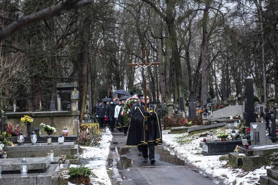 Uroczystości pogrzebowe Jacka Smagowicza. Fot. Agnieszka Masłowska (IPN)