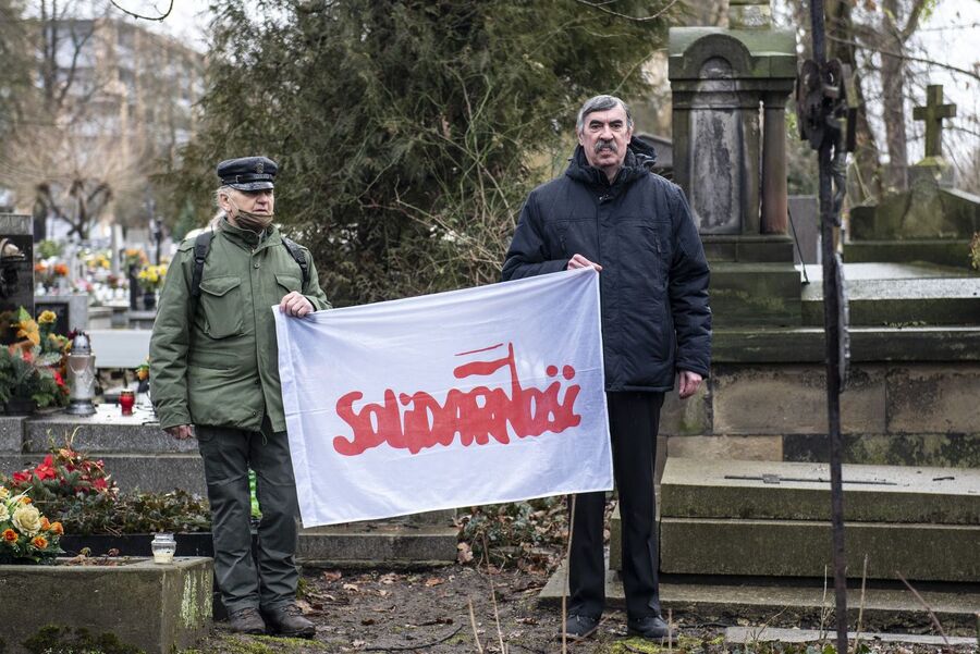 Uroczystości pogrzebowe Jacka Smagowicza. Fot. Agnieszka Masłowska (IPN)