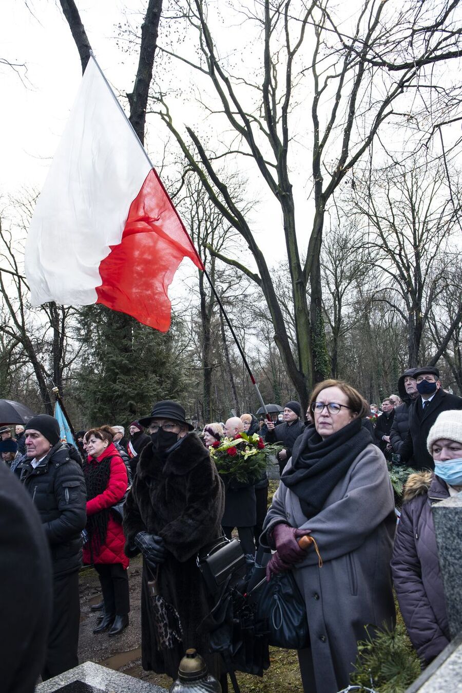 Uroczystości pogrzebowe Jacka Smagowicza. Fot. Agnieszka Masłowska (IPN)