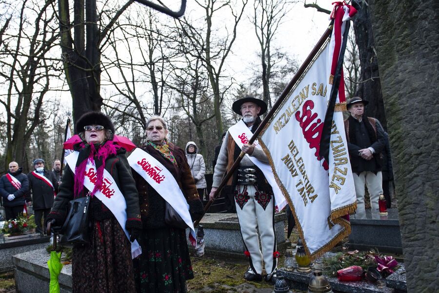 Uroczystości pogrzebowe Jacka Smagowicza. Fot. Agnieszka Masłowska (IPN)