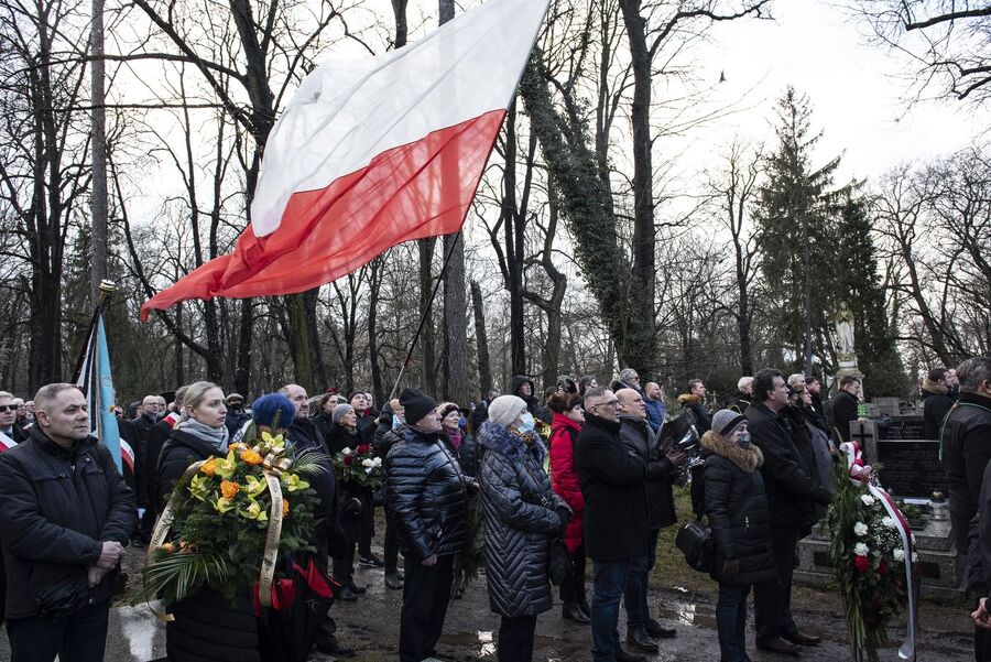 Uroczystości pogrzebowe Jacka Smagowicza. Fot. Agnieszka Masłowska (IPN)