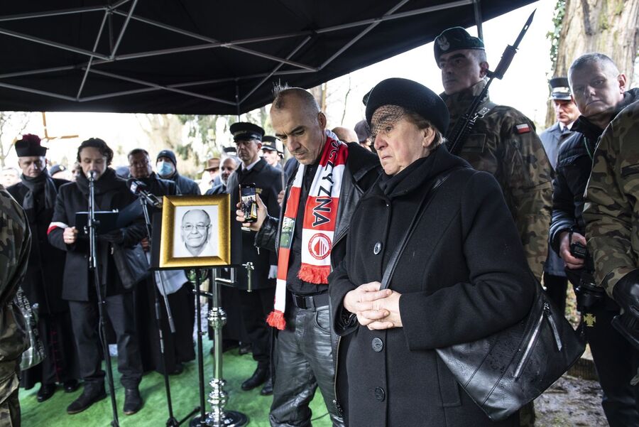 Uroczystości pogrzebowe Jacka Smagowicza. Fot. Agnieszka Masłowska (IPN)