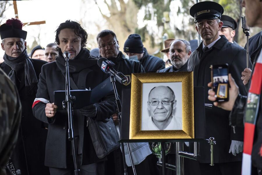 Uroczystości pogrzebowe Jacka Smagowicza. Fot. Agnieszka Masłowska (IPN)