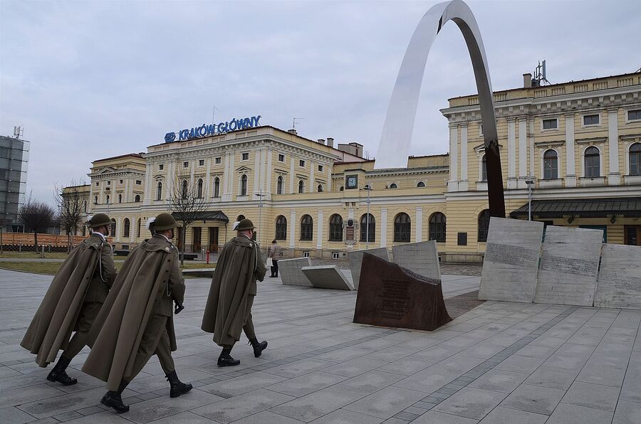 18. rocznica śmierci gen. Kuklińskiego. Uroczystość w Krakowie. Fot. Janusz Ślęzak (IPN)