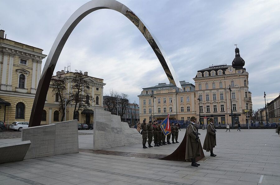 18. rocznica śmierci gen. Kuklińskiego. Uroczystość w Krakowie. Fot. Janusz Ślęzak (IPN)