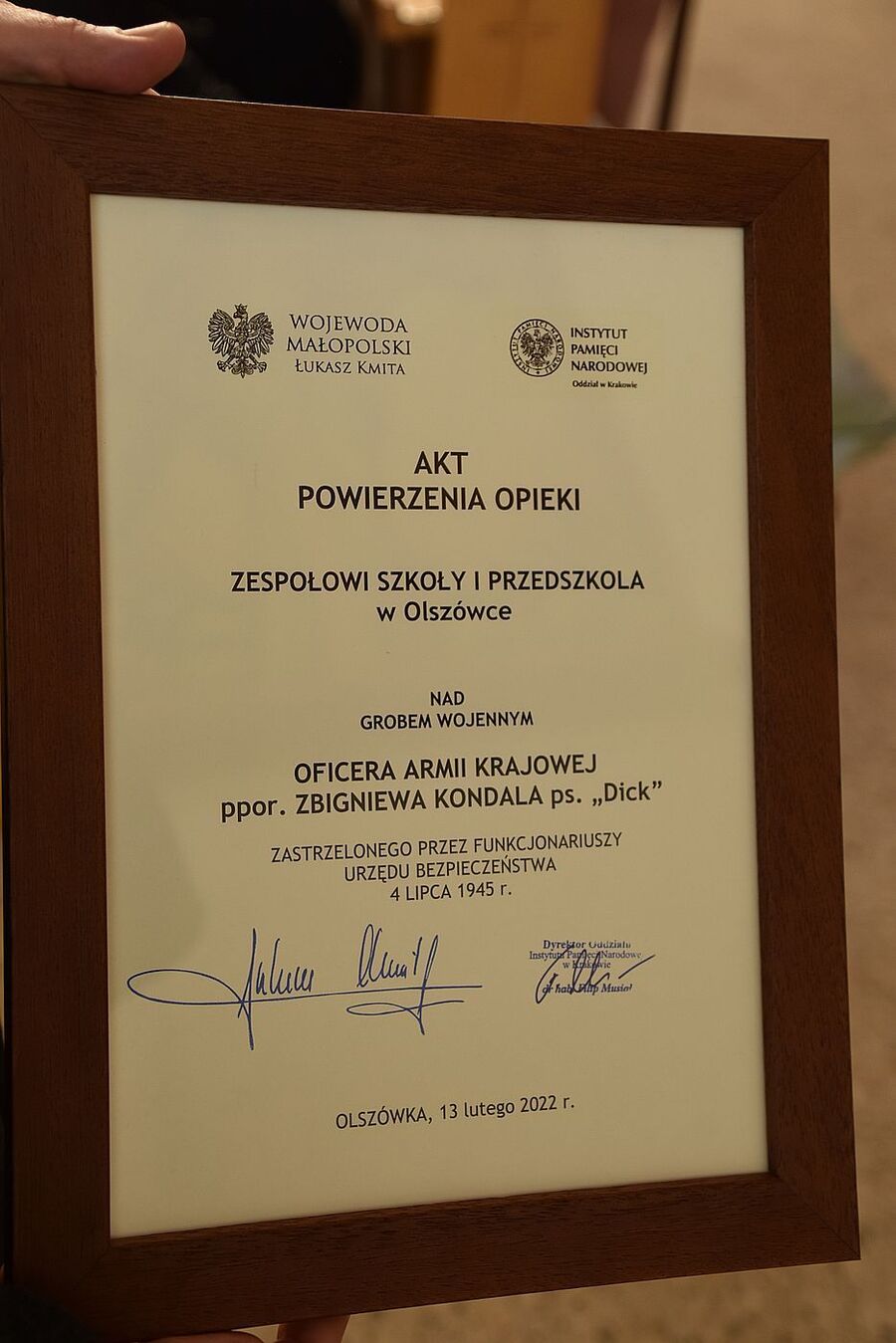 Uroczystości pamięci ppor. Zbigniewa Kondala „Dicka”. Fot. IPN