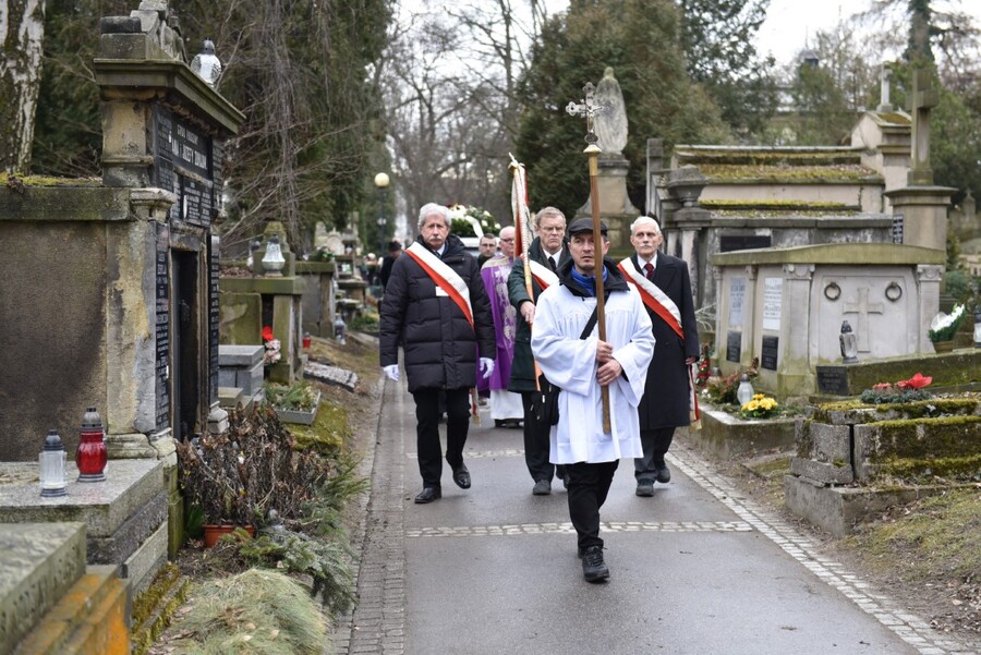 Pożegnanie Stanisława M. Jankowskiego. Fot. Żaneta Wierzgacz (IPN)