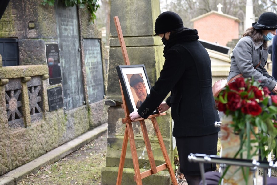 Pożegnanie Stanisława M. Jankowskiego. Fot. Żaneta Wierzgacz (IPN)