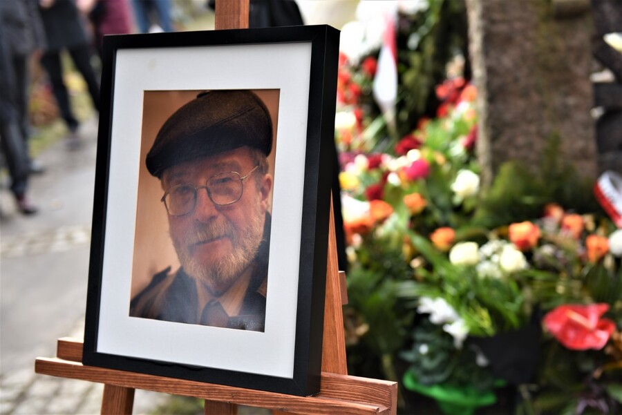 Pożegnanie Stanisława M. Jankowskiego. Fot. Żaneta Wierzgacz (IPN)