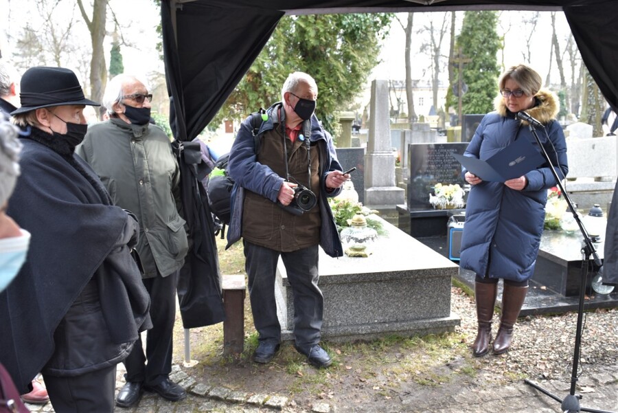 Pożegnanie Stanisława M. Jankowskiego. Fot. Żaneta Wierzgacz (IPN)