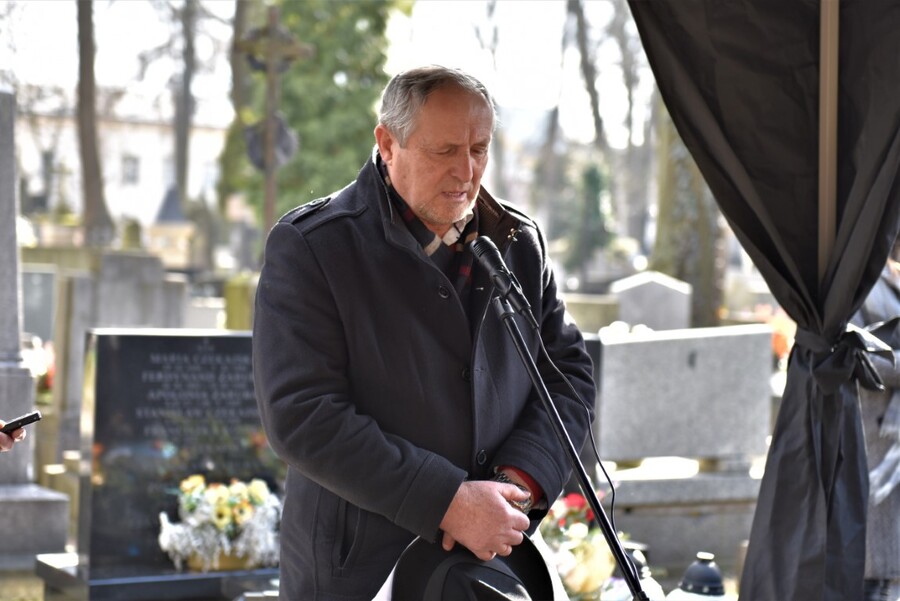 Pożegnanie Stanisława M. Jankowskiego. Fot. Żaneta Wierzgacz (IPN)