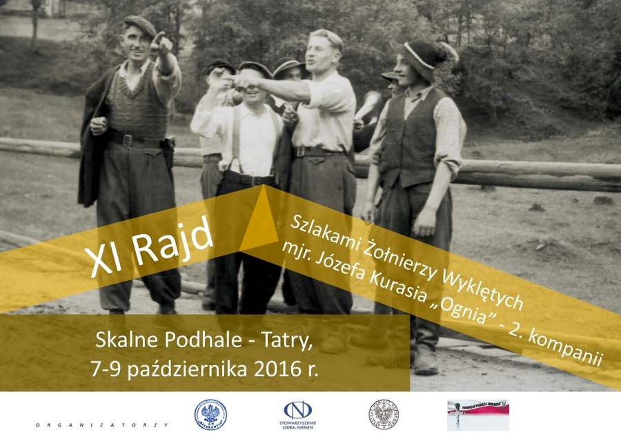 Plakat XI Rajd Szlakami Żołnierzy Wyklętych