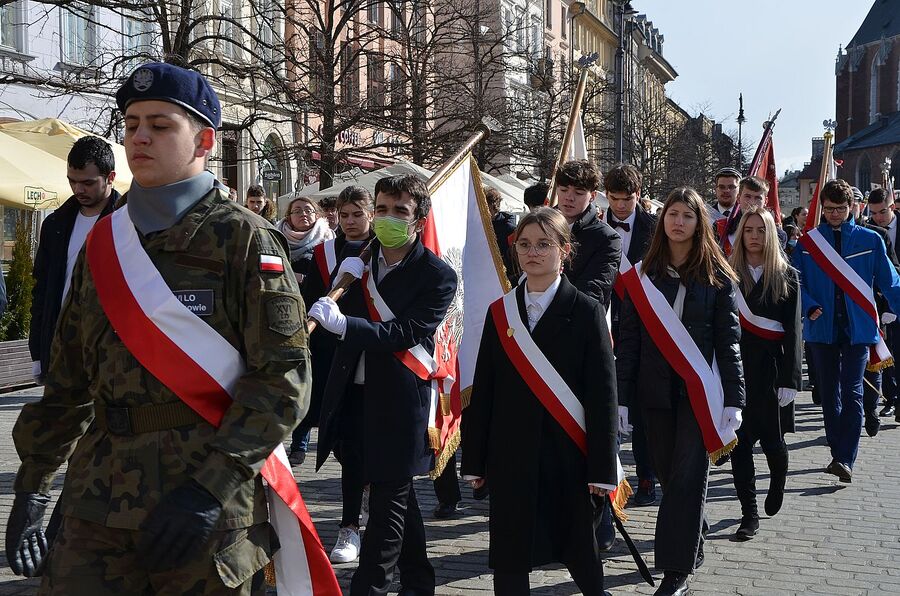 Narodowy Dzień Pamięci Żołnierzy Wyklętych. Uroczystości w Krakowie. Fot. Janusz Ślęzak (IPN)