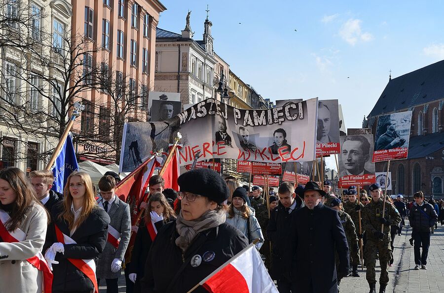 Narodowy Dzień Pamięci Żołnierzy Wyklętych. Uroczystości w Krakowie. Fot. Janusz Ślęzak (IPN)