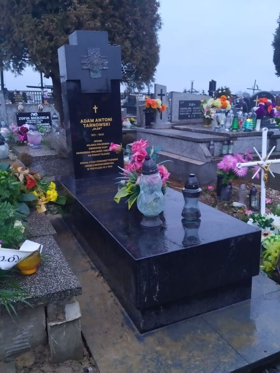 Mogiła Adama Tarnowskiego po remoncie. Fot. IPN