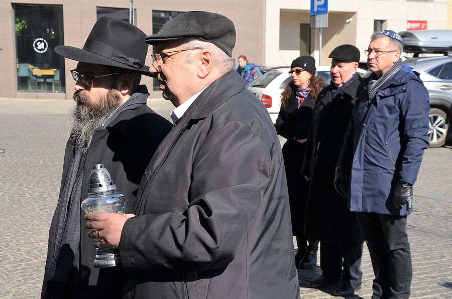 Uroczystość w 79. rocznicę likwidacji krakowskiego getta. Fot. Janusz Ślęzak (IPN)