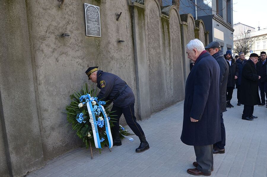 Uroczystość w 79. rocznicę likwidacji krakowskiego getta. Fot. Janusz Ślęzak (IPN)