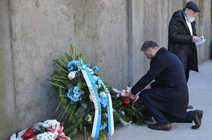 Uroczystość w 79. rocznicę likwidacji krakowskiego getta. Fot. Janusz Ślęzak (IPN)