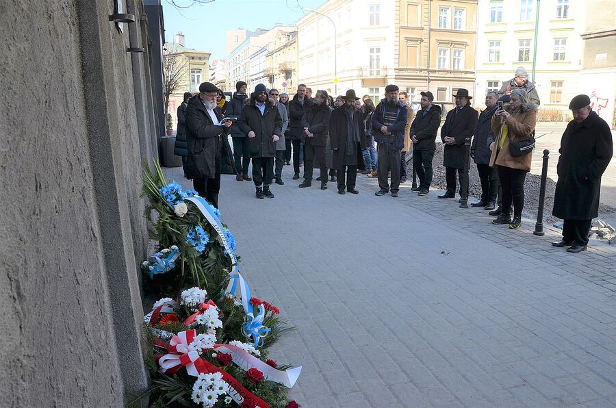 Uroczystość w 79. rocznicę likwidacji krakowskiego getta. Fot. Janusz Ślęzak (IPN)