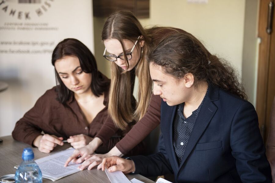 Eliminacje VI Małopolskiego Turnieju Debat Historycznych. Fot. Agnieszka Masłowska (IPN)