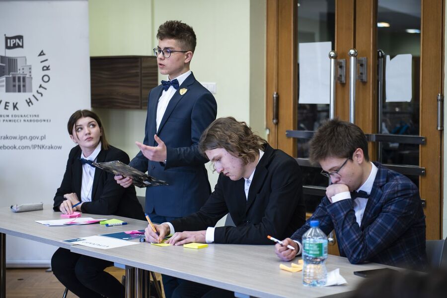 Eliminacje VI Małopolskiego Turnieju Debat Historycznych. Fot. Agnieszka Masłowska (IPN)