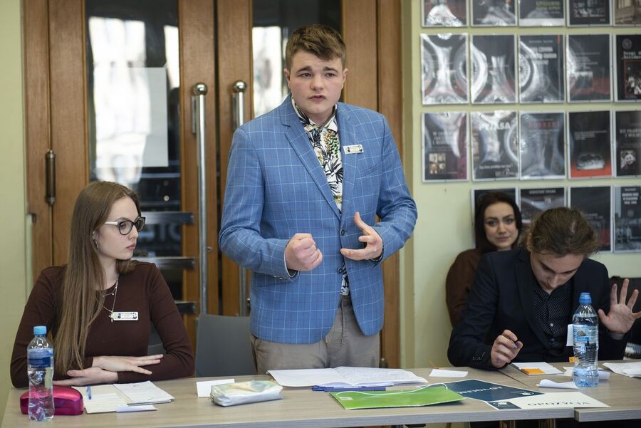 Eliminacje VI Małopolskiego Turnieju Debat Historycznych. Fot. Agnieszka Masłowska (IPN)