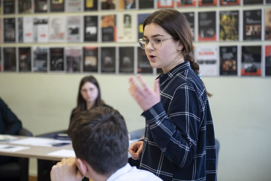 Eliminacje VI Małopolskiego Turnieju Debat Historycznych. Fot. Agnieszka Masłowska (IPN)