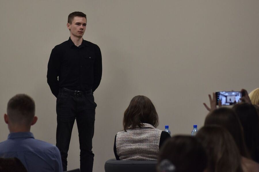 Półfinał konkursu „W kręgu poezji i prozy lagrowej więźniarek KL Ravensbrück”. Fot. Jakub Mularczyk (IPN)