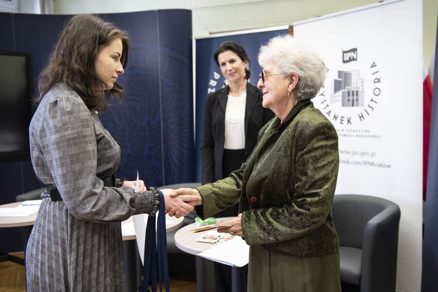 Krakowski półfinał konkursu „W kręgu poezji i prozy lagrowej więźniarek KL Ravensbrück”. Fot. Agnieszka Masłowska (IPN)