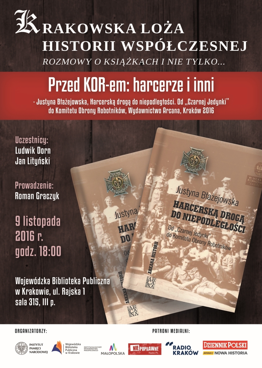 &amp;quot;Krakowska Loża Historii Współczesnej&amp;quot;, 9 listopada 2016