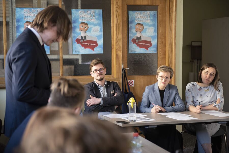 Eliminacje VI Małopolskiego Turnieju Debat Historycznych. Fot. Agnieszka Masłowska (IPN)