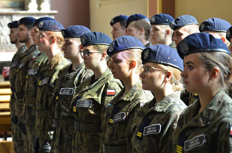 Kraków. Uroczystości pogrzebowe trzech Żołnierzy Wyklętych. Fot. Janusz Ślęzak (IPN)