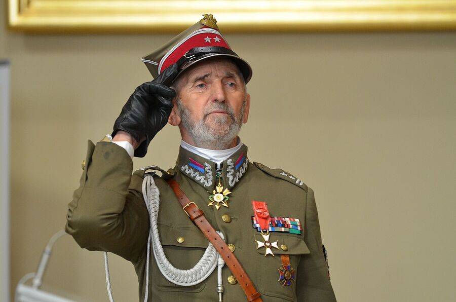 Kraków. Uroczystości pogrzebowe trzech Żołnierzy Wyklętych. Fot. Janusz Ślęzak (IPN)