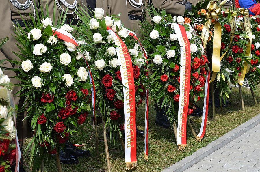 Kraków. Uroczystości pogrzebowe trzech Żołnierzy Wyklętych. Fot. Janusz Ślęzak (IPN)