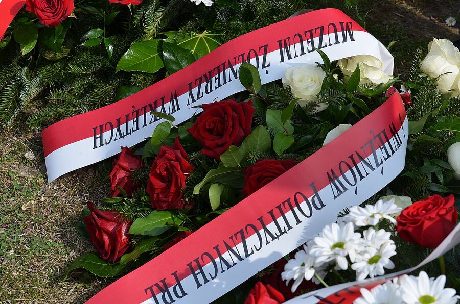 Kraków. Uroczystości pogrzebowe trzech Żołnierzy Wyklętych. Fot. Janusz Ślęzak (IPN)