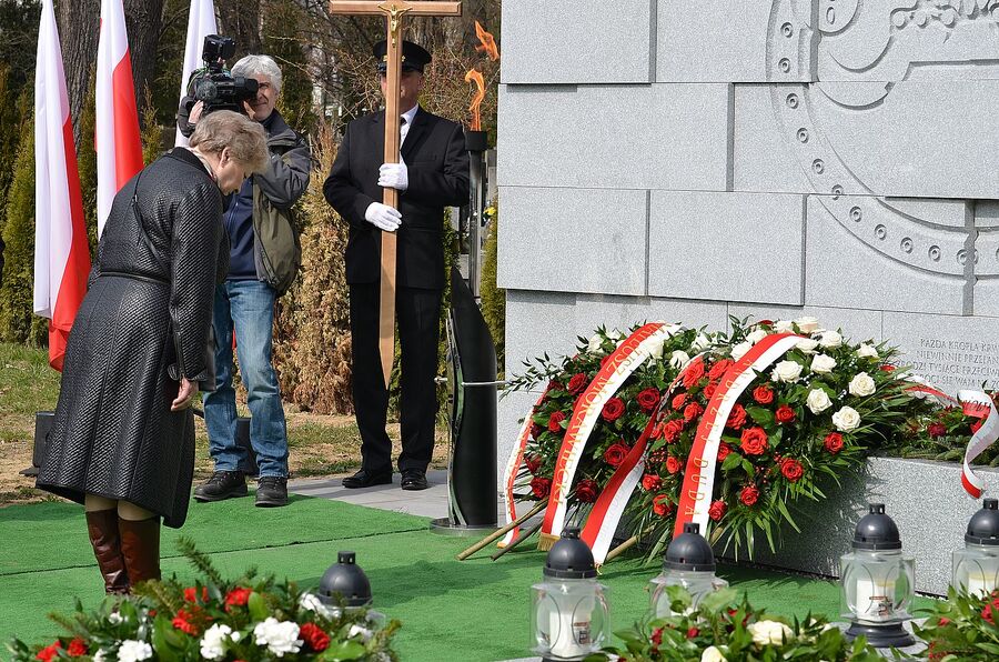 Kraków. Uroczystości pogrzebowe trzech Żołnierzy Wyklętych. Fot. Janusz Ślęzak (IPN)
