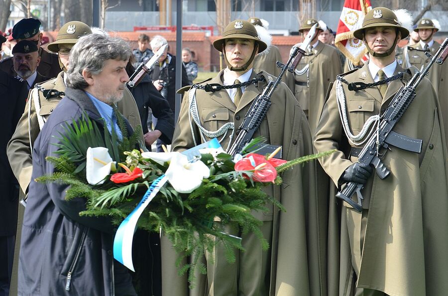 Kraków. Uroczystości pogrzebowe trzech Żołnierzy Wyklętych. Fot. Janusz Ślęzak (IPN)