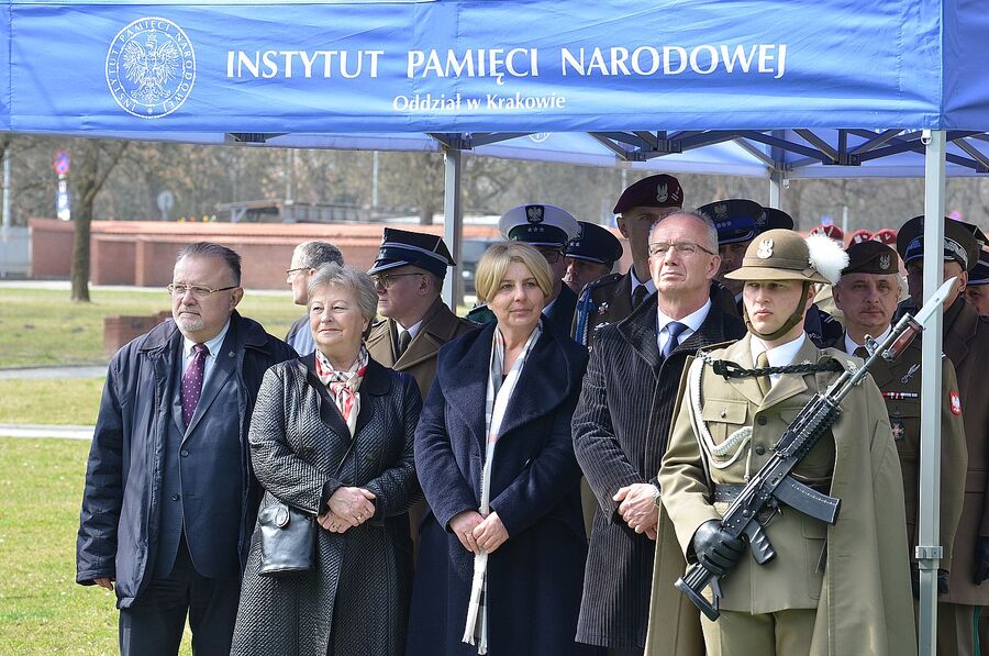 Kraków. Uroczystości pogrzebowe trzech Żołnierzy Wyklętych. Fot. Janusz Ślęzak (IPN)