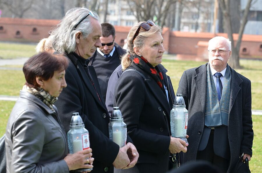 Kraków. Uroczystości pogrzebowe trzech Żołnierzy Wyklętych. Fot. Janusz Ślęzak (IPN)