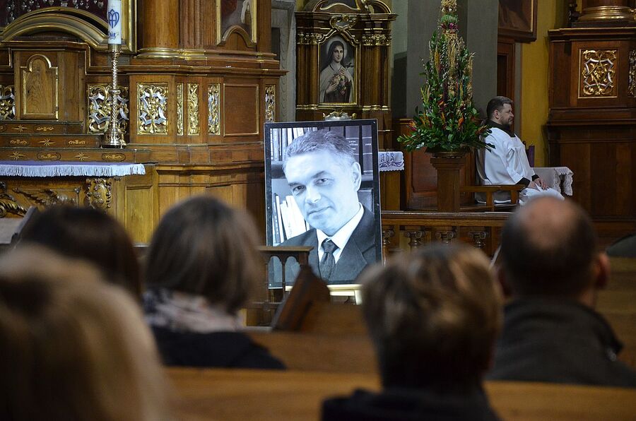 Msza święta za duszę śp. Janusza Kurtyki. Fot. Janusz Ślęzak (IPN)