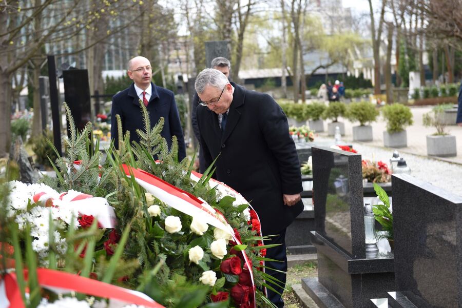 Kraków. Dwunasta rocznica katastrofy smoleńskiej. Fot. Żaneta Wierzgacz (IPN)