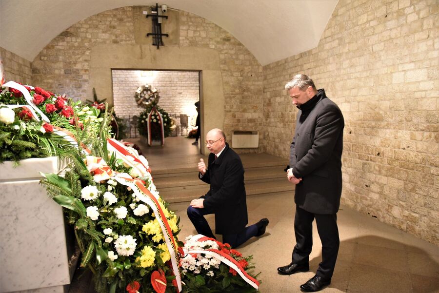 Kraków. Dwunasta rocznica katastrofy smoleńskiej. Fot. Żaneta Wierzgacz (IPN)