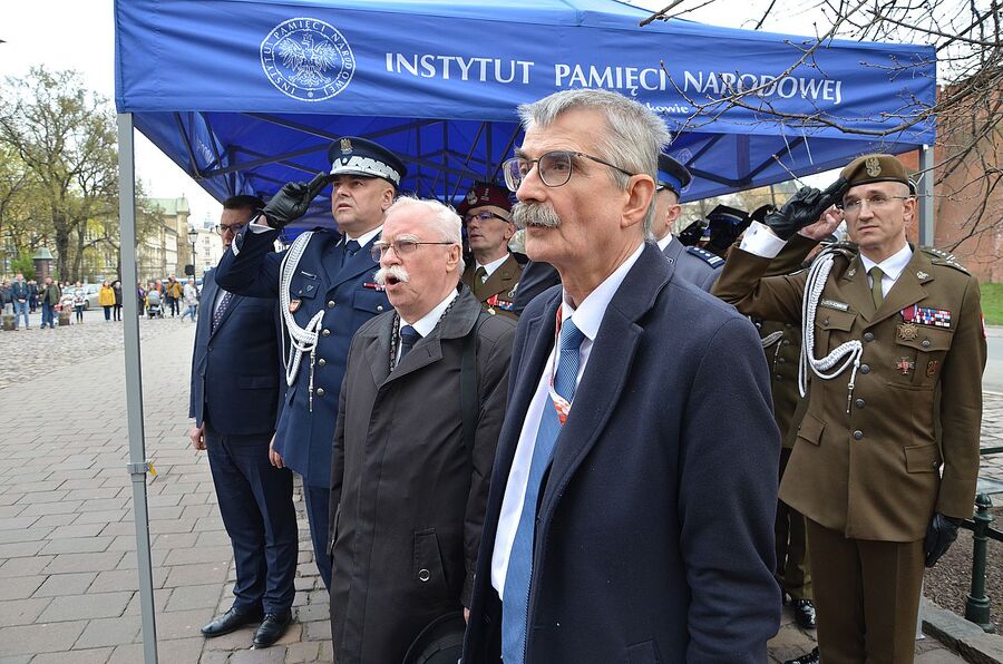 Krakowskie uroczystości w Dniu Pamięci Ofiar Zbrodni Katyńskiej. Fot. Janusz Ślęzak (IPN)