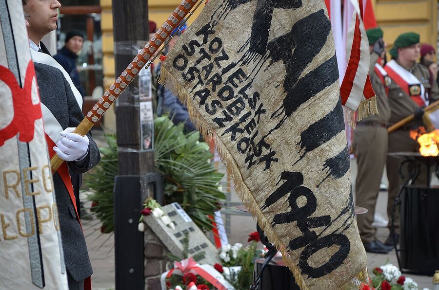 Krakowskie uroczystości w Dniu Pamięci Ofiar Zbrodni Katyńskiej. Fot. Janusz Ślęzak (IPN)