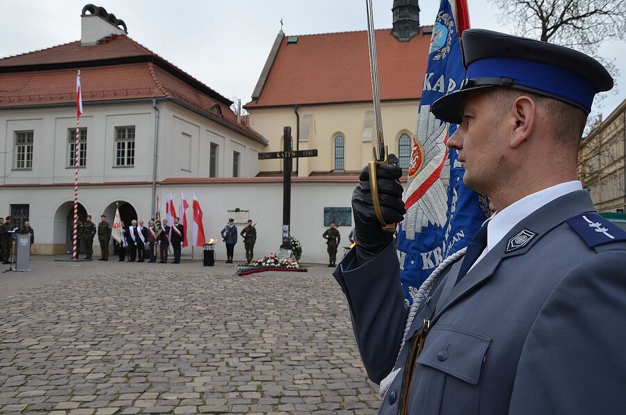 Krakowskie uroczystości w Dniu Pamięci Ofiar Zbrodni Katyńskiej. Fot. Janusz Ślęzak (IPN)