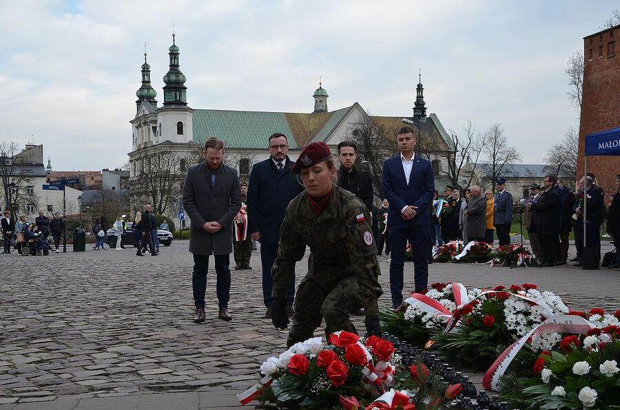 Krakowskie uroczystości w Dniu Pamięci Ofiar Zbrodni Katyńskiej. Fot. Janusz Ślęzak (IPN)