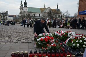 Krakowskie uroczystości w Dniu Pamięci Ofiar Zbrodni Katyńskiej. Fot. Janusz Ślęzak (IPN)