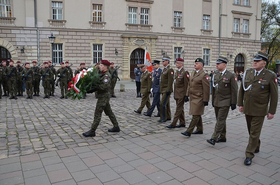 Krakowskie uroczystości w Dniu Pamięci Ofiar Zbrodni Katyńskiej. Fot. Janusz Ślęzak (IPN)
